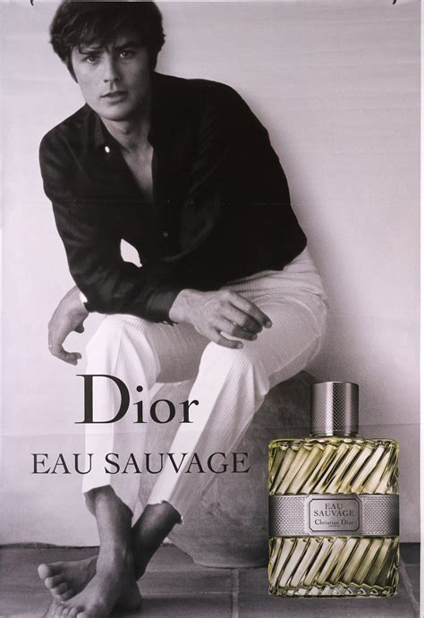 alain delon jeune dior|dior eau sauvage face.